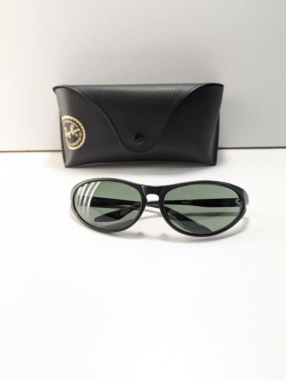 VINTAGE RAY BAN B&L BLACK G15 UV SPORT WRAP SUNGLASSES EYEWEAR CLASSIC CHIC